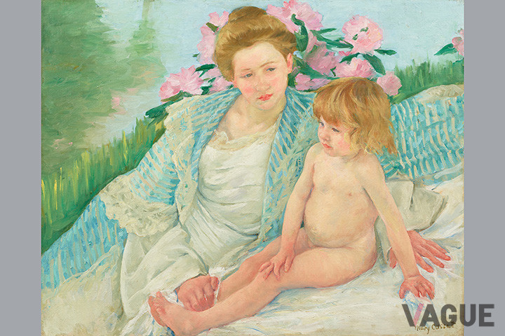 メアリー・カサット《日光浴（浴後）》　1901年　油彩、カンヴァス　73×93cm　石橋財団アーティゾン美術館蔵