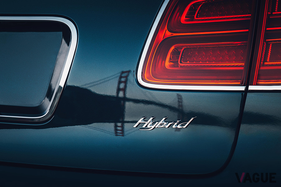 テールゲートに、「Hybrid」の文字が奢られる