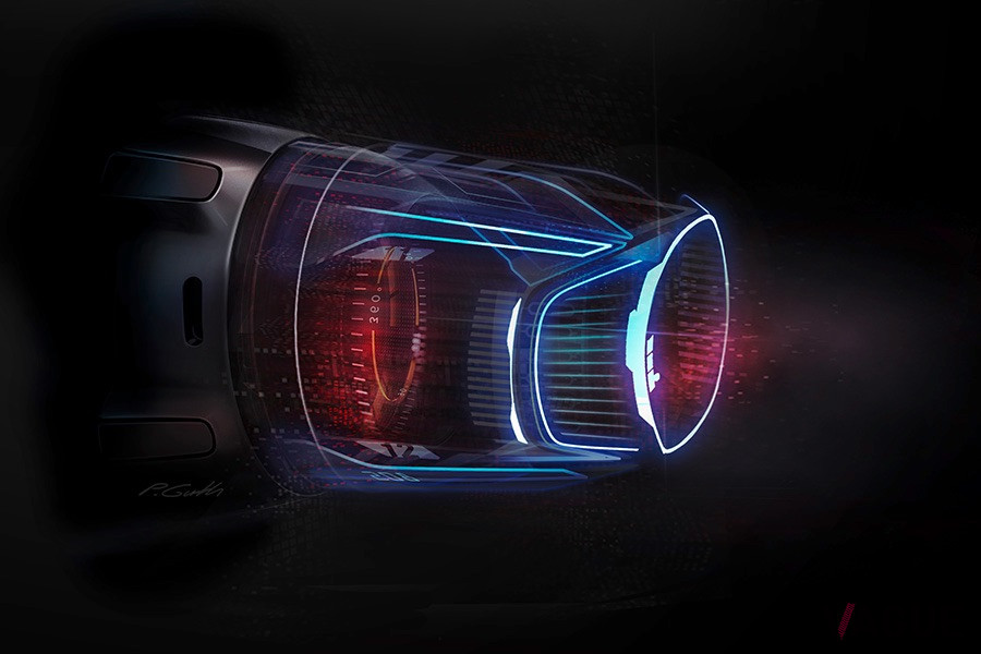 ホログラフィックレンズ・ヘッドライトはいろいな表情をクルマにもたらす