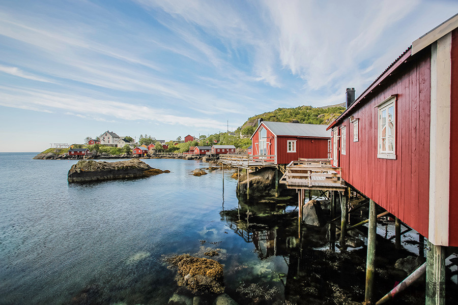 漁師の番屋の外観はそのままに、ホテルとして利用される建物