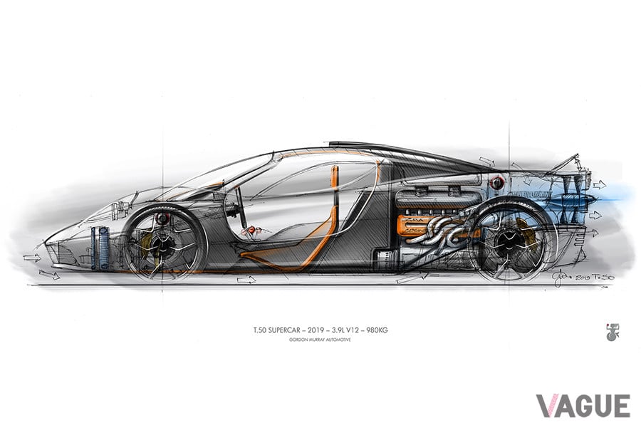 T.50の透視スケッチ