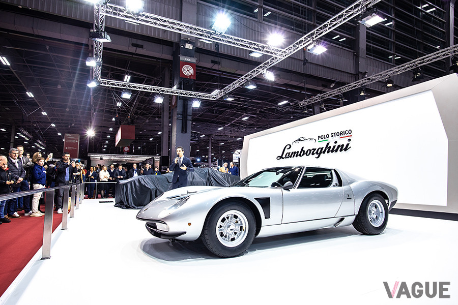 レトロモビルでレストアを完了したミウラSVJの1号車がお披露目された