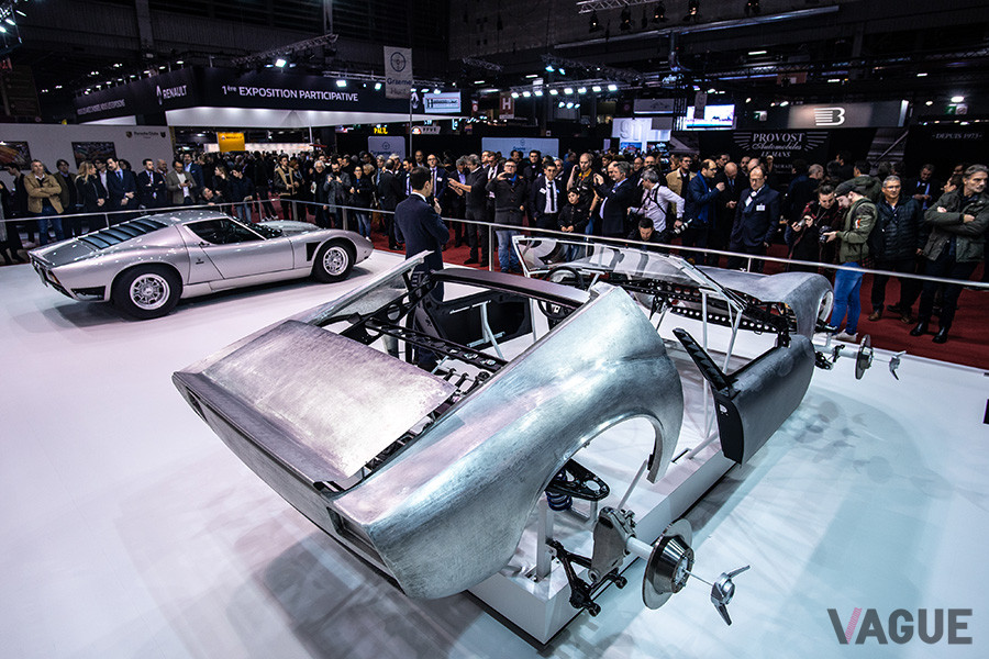 ミウラP400Sのスペアパーツも展示