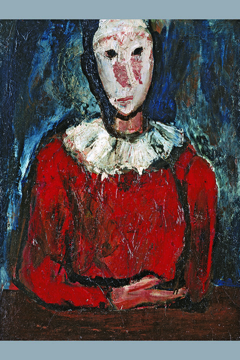 三岸好太郎《道化》1930-31年頃 油彩/キャンヴァス 北海道立三岸好太郎美術館