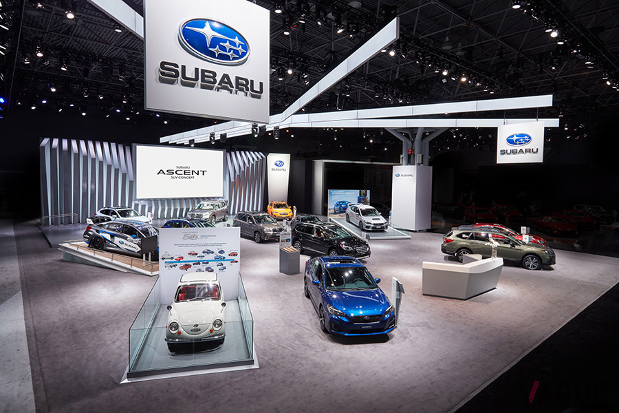 デトロイトショー2019、SUBARUブースの様子