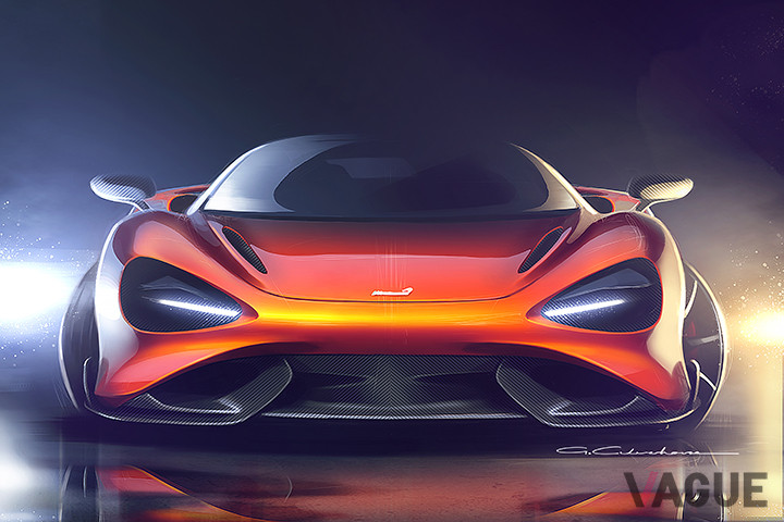 マクラーレン「765LT」のデザインスケッチ