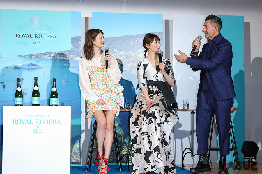 ジローラモ仕切るトークは、シャンパンから脱線することも