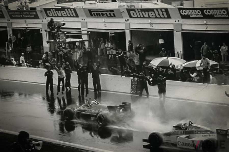 1985年のポルトガルGP、優勝したアイルトン・セナ (c)Classic-Team-Lotus