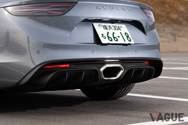 A110のリアディフューザー
