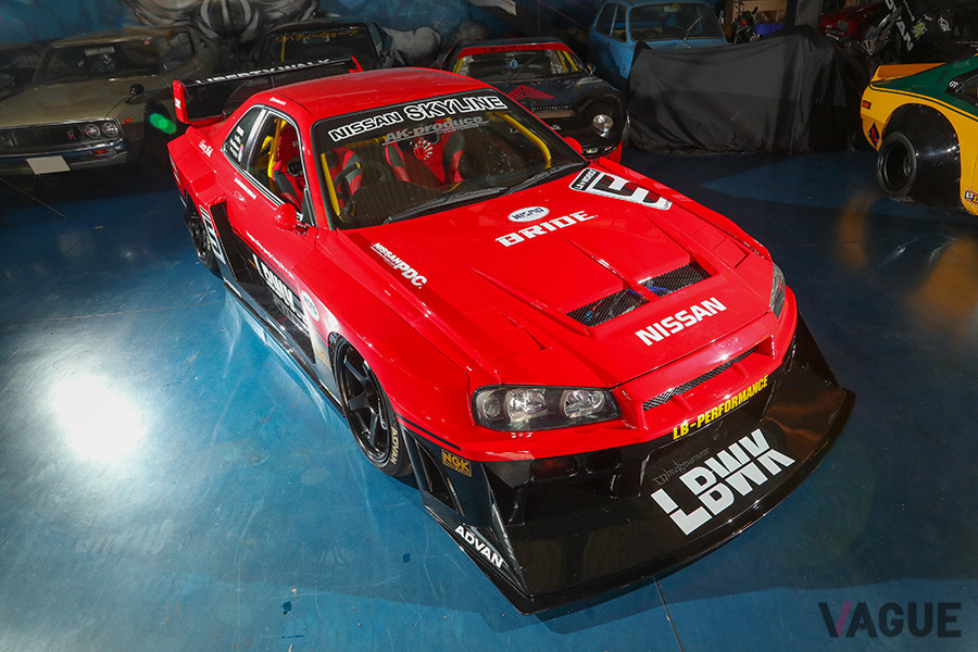 「ER34スカイライン」をベースに製作した「LB-ER34スーパーシルエットスカイライン」