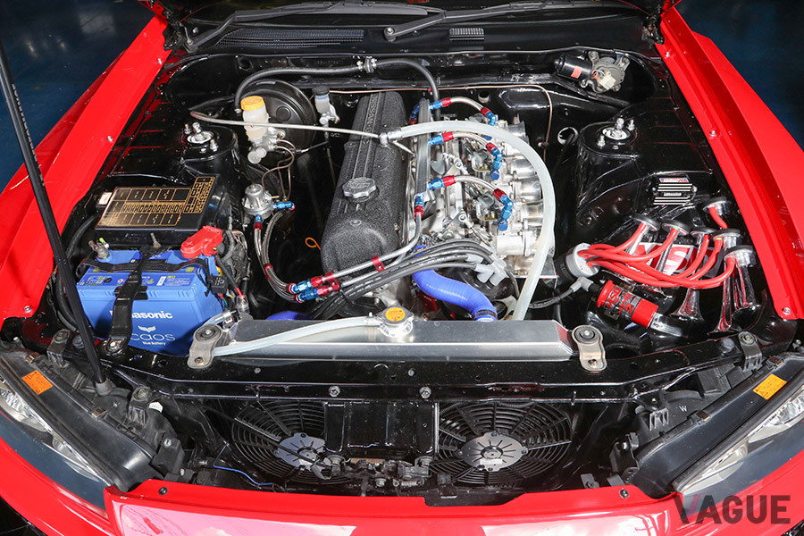 「ER34スカイライン」をベースに製作した「LB-ER34スーパーシルエットスカイライン」