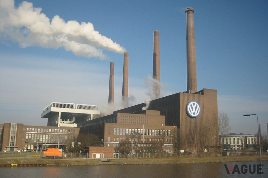 VW本社に隣接するウォルフスブルク工場の様子