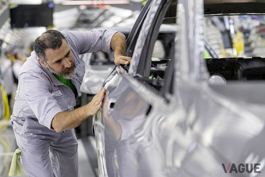 VW本社に隣接するウォルフスブルク工場の様子