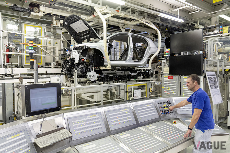 VW本社に隣接するウォルフスブルク工場の様子