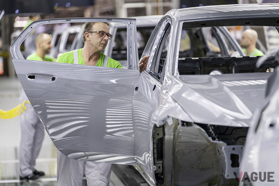 VW本社に隣接するウォルフスブルク工場の様子