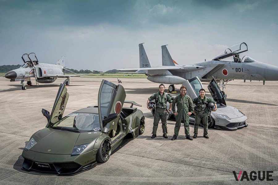 リバティウォークが手掛けたスーパーカーと戦闘機のコラボ