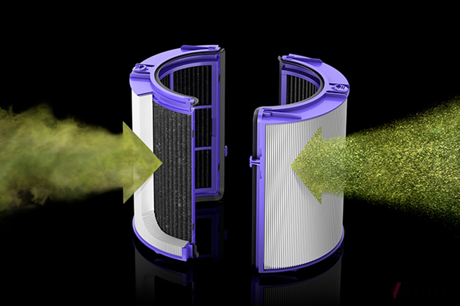 マイクロファイバー製フィルターで0.1ミクロンレベルの微細物質を99.95％捕集