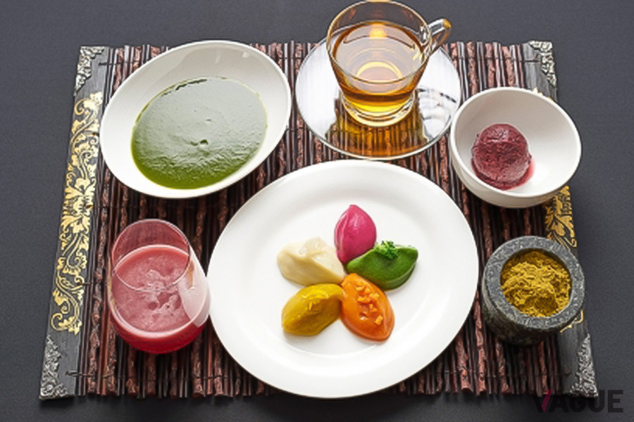 オーガニック農園で育った野菜やフルーツ、ハーブを使った料理は、とてもヘルシーもちろん、見た目も美しく、美味しいことはいうまでもない