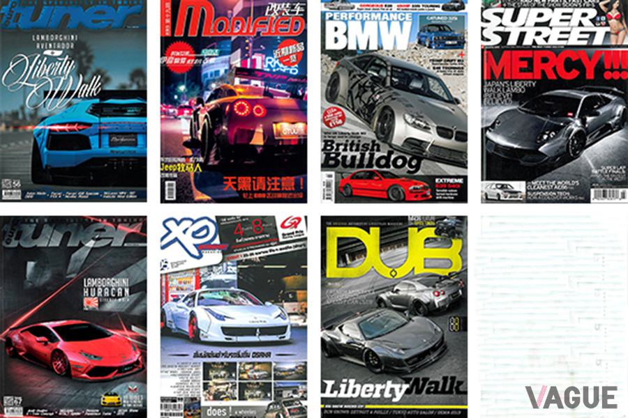 海外の雑誌の表紙を飾ったリバティウォークのデモカーたち