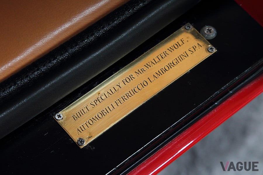 ウォルター・ウルフ氏が、ランボルギーニ本社に直接オーダーして製作したウルフ・カウンタック