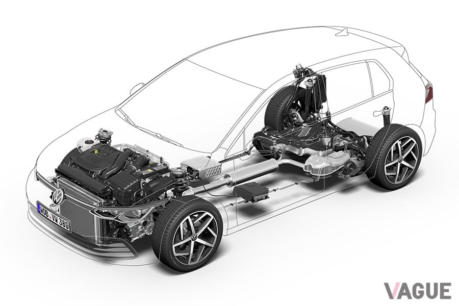 VWゴルフ8のマイルドハイブリッドシステム