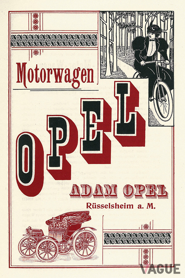 1899年当時のオペルのポスター