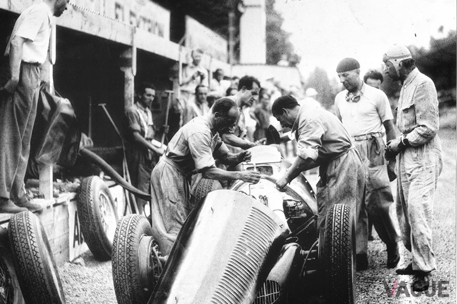 1947年、ヨーロッパグランプリに出場するアルファ ロメオ158