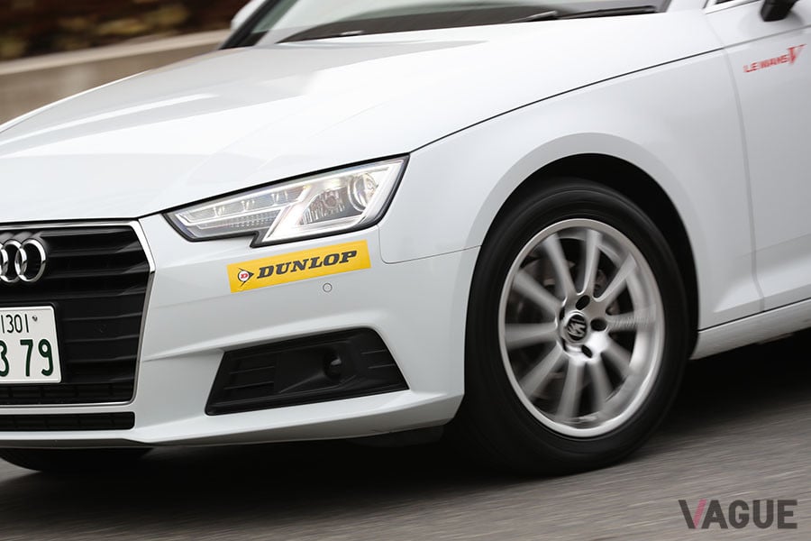 ダンロップの最新コンフォートタイヤ「ル・マン ファイブ」。サイレントコアと呼ぶ特殊吸音スポンジを採用している