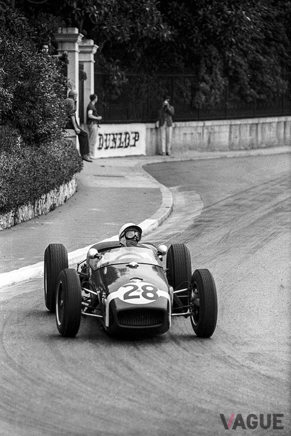 1960年F1モナコGP、スターリング・モスが運転するロータス・タイプ18