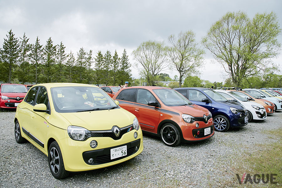 カングージャンボリーでは「プチトゥインゴジャンボリー」と称して他のルノー車の集まりも見られる