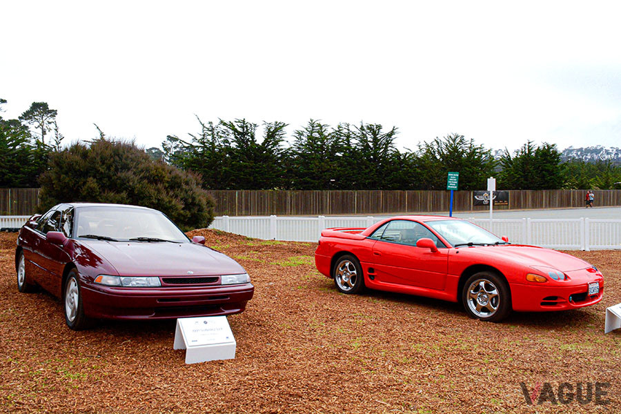 三菱3000GTスパイダー（右）とスバルSVX（左）