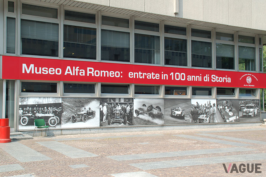 ムゼオ・アルファ ロメオは100周年仕様に飾り付けられていた