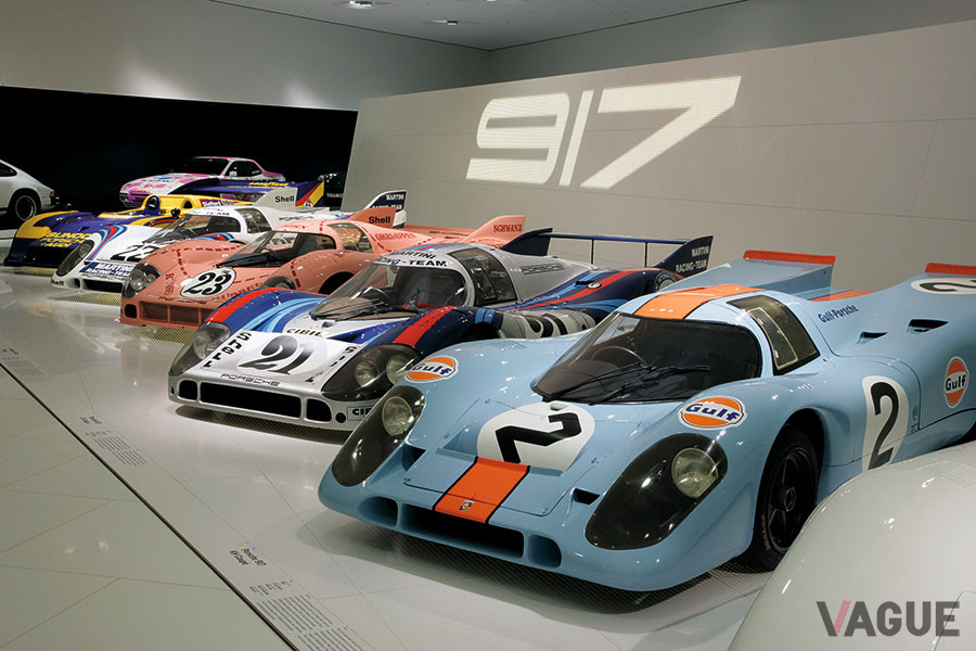 ポルシェ博物館のポルシェ「917」レース車