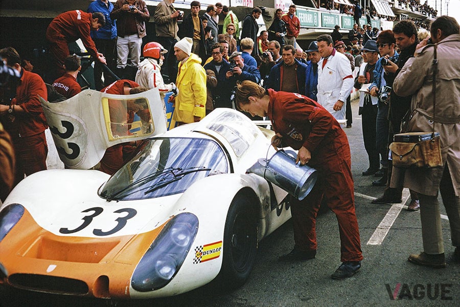 1968年ル・マンでのポルシェ「タイプ908 LHクーペ」