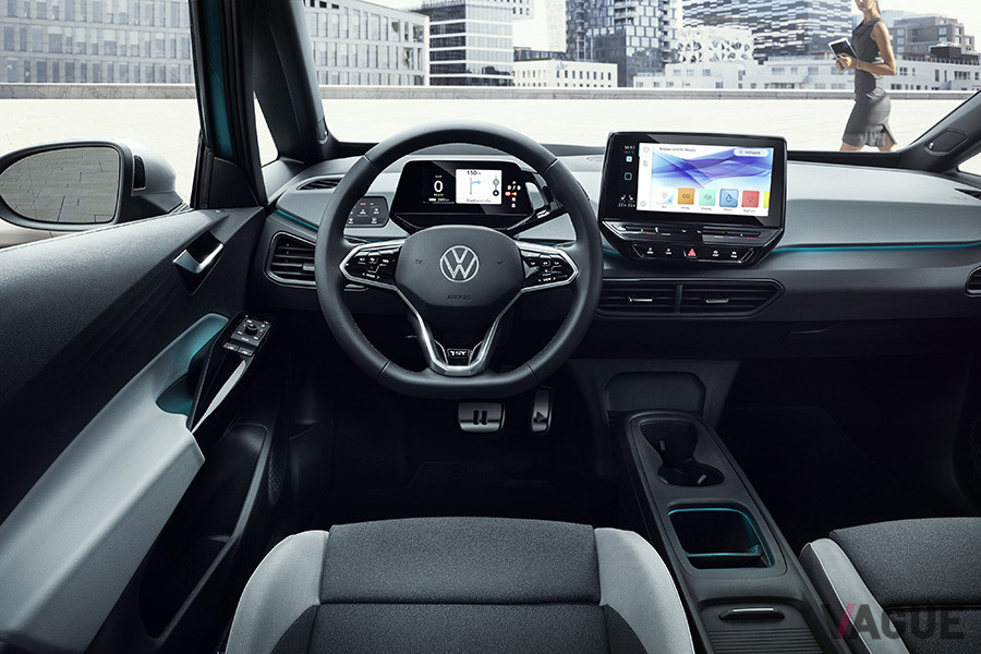 VWのフルEV「ID.3」のインパネ