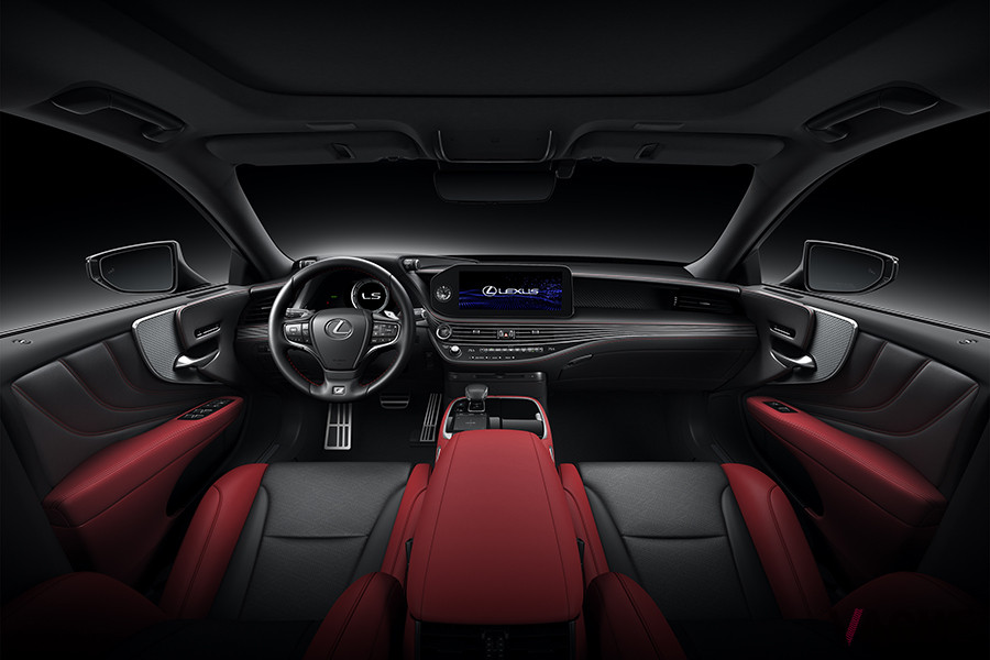 レクサス改良新型「LS」のインパネ
