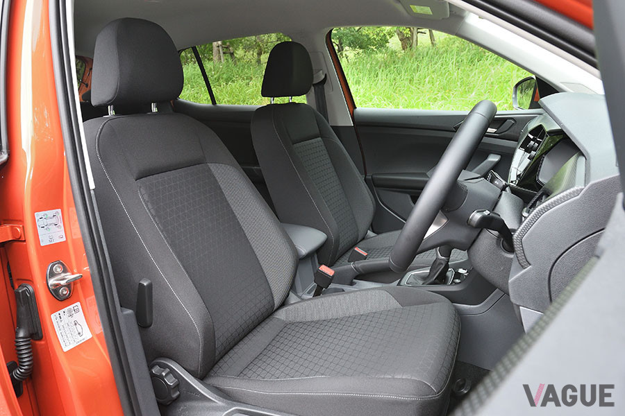 フォルクスワーゲンのコンパクトSUV「Tクロス」のフロントシート