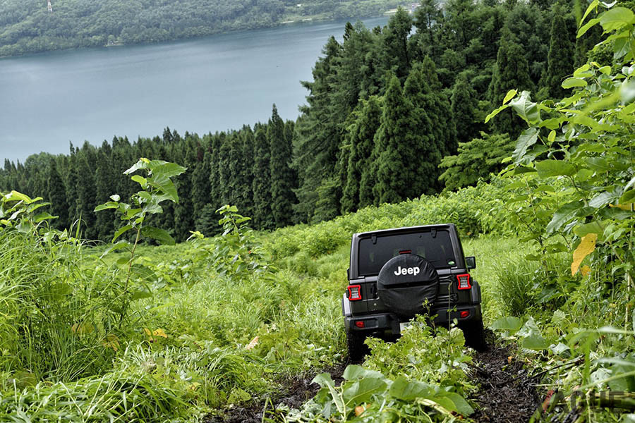 平均傾斜角20度以上、所によっては30度以上の下り坂を安定して下っていく