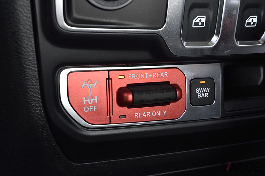 電子制御式フロントスウェイバーディスコネクトシステムのスイッチ