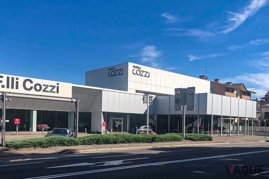 Fratelli Cozzi社の外観。ちなみにミュージアムはこの裏にある