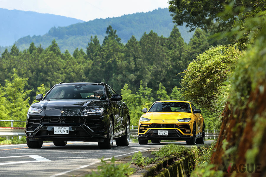 ランボルギーニ「ウルス」試乗の様子
