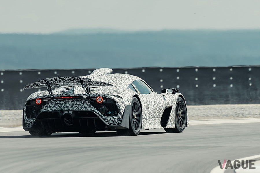メルセデスAMG「ワン」の走行テストの様子
