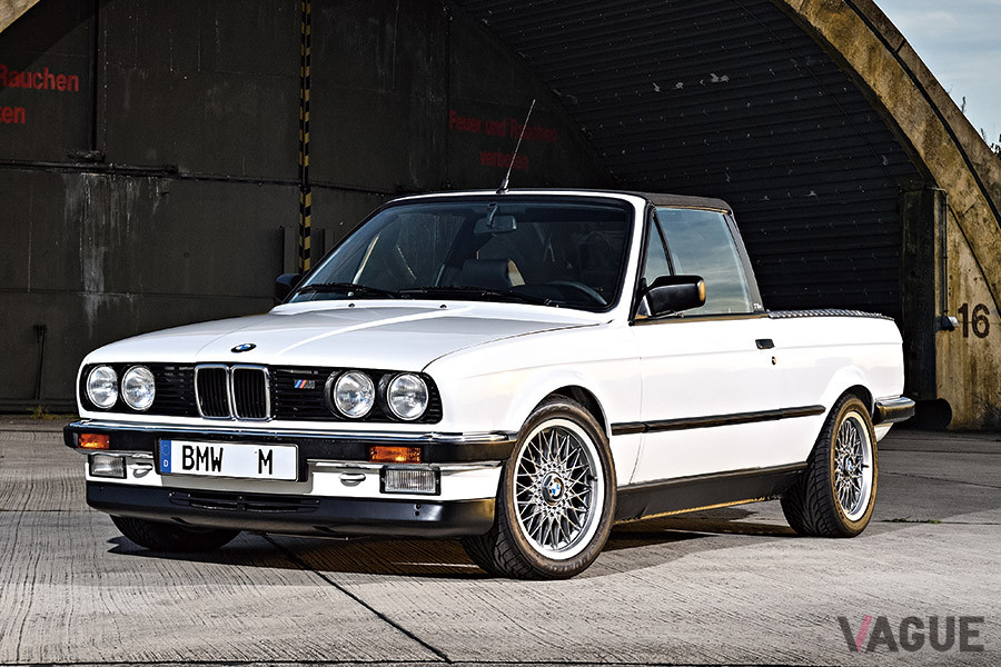 カブリオレをベースとしてピックアップ化、S14エンジンをスワップしたE30 Ｍ3ピックアップ