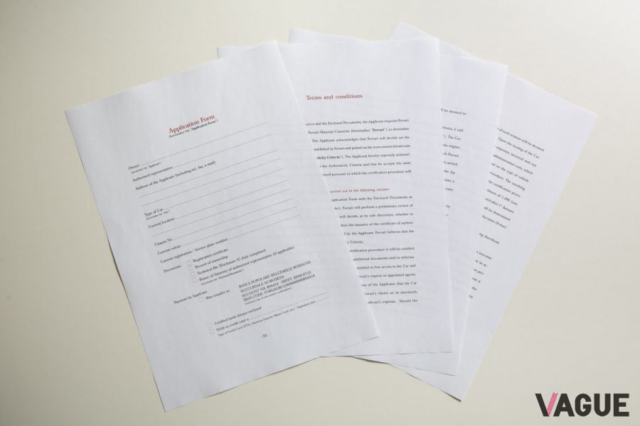 正規ディーラーから申請書を本社に送ってもらう