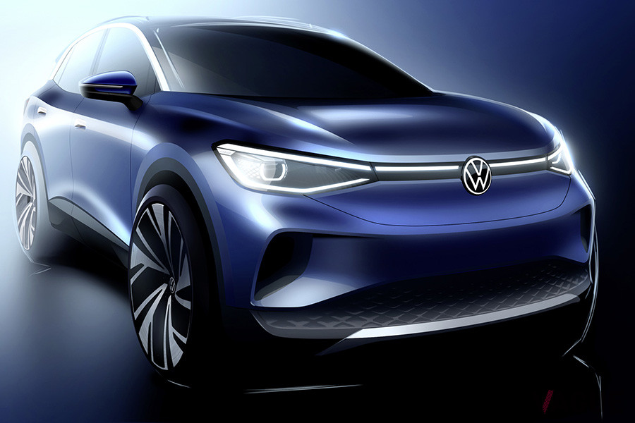 VW「ID.4」のデザイン画