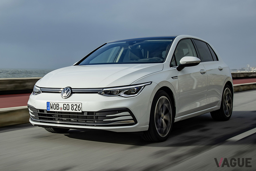 ブリヂストンのタイヤ新基盤技術「エンライトン」を採用した新車装着タイヤを装着するVW新型「ゴルフ8」