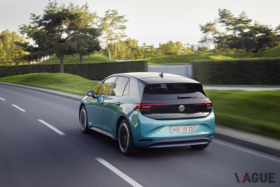ブリヂストンのタイヤ新基盤技術「エンライトン」を採用した新車装着タイヤを装着するVWの電気自動車「ID.3」