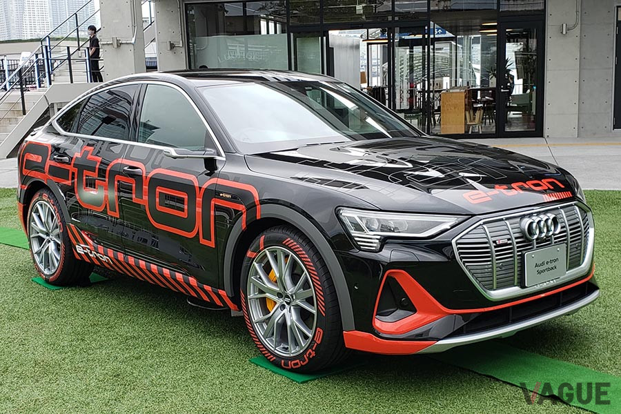 アウディブランドとして日本初導入となる電気自動車、アウディ「e-tron Sportback（e-トロン スポーツバック）」