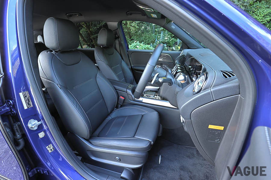 メルセデス・ベンツ「GLB」のフロントシート