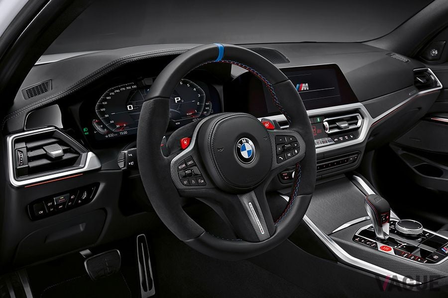 Mパフォーマンスパーツを装着した「M3セダン コンペティション」のインテリア